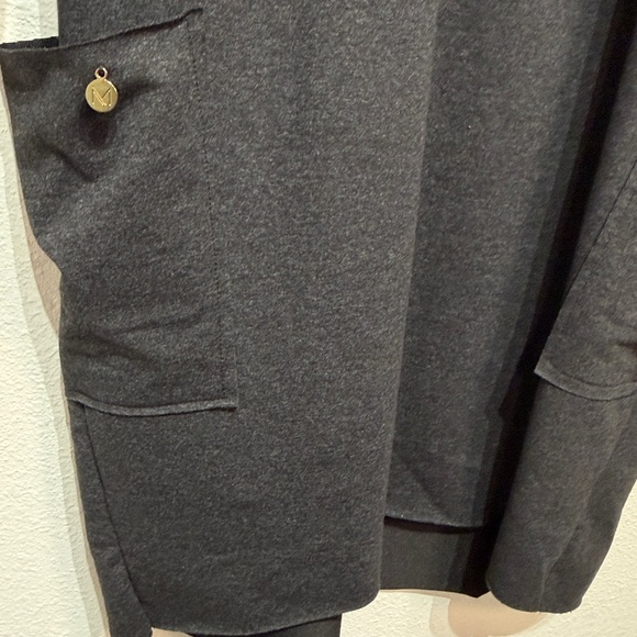 Makadamia charcoal Long Sleeve Shift Dress size 44 Large - Picture 3 of 8